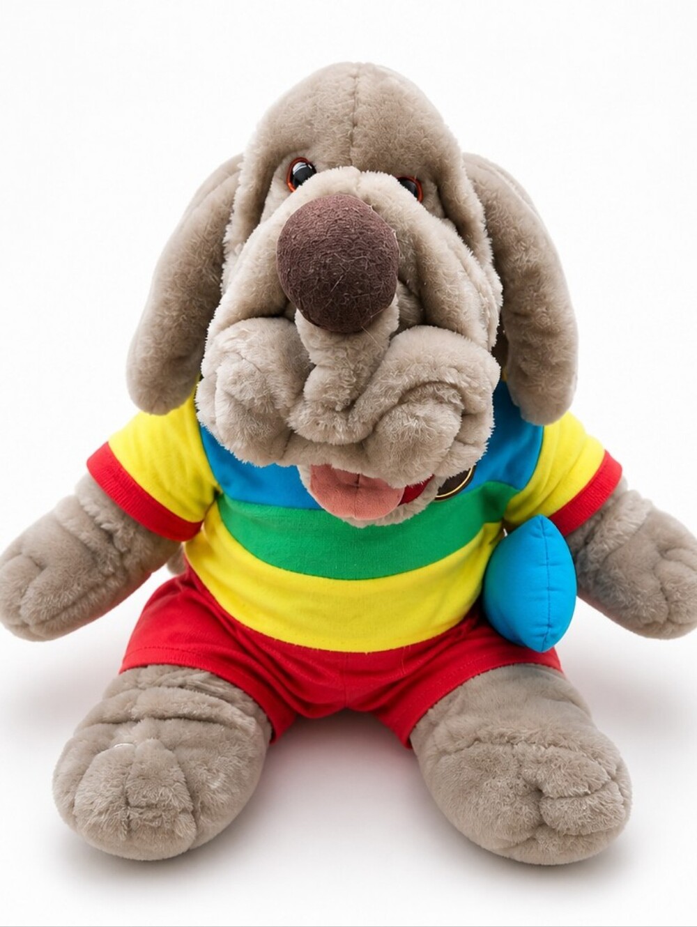 Vtg. Ganz Wrinkles Talking Puppet Dog.   Working